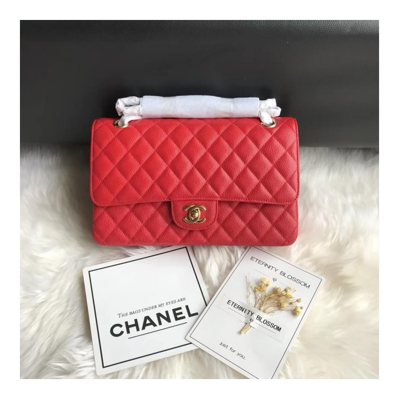 Chanel Caviar Calfskin Classic Flap Bag A01112