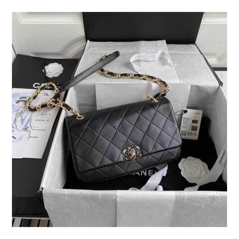Chanel Lambskin Large Flap Bag AS2319