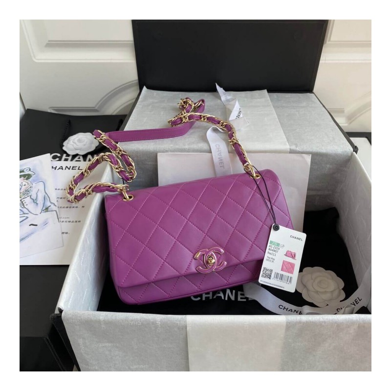 Chanel Lambskin Large Flap Bag AS2319