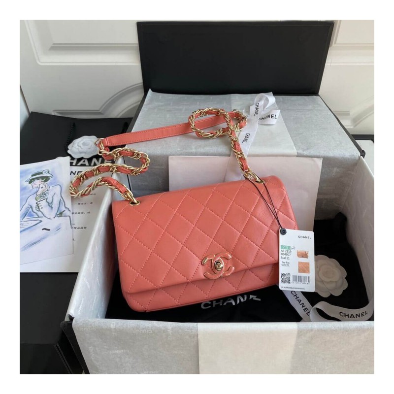 Chanel Lambskin Large Flap Bag AS2319