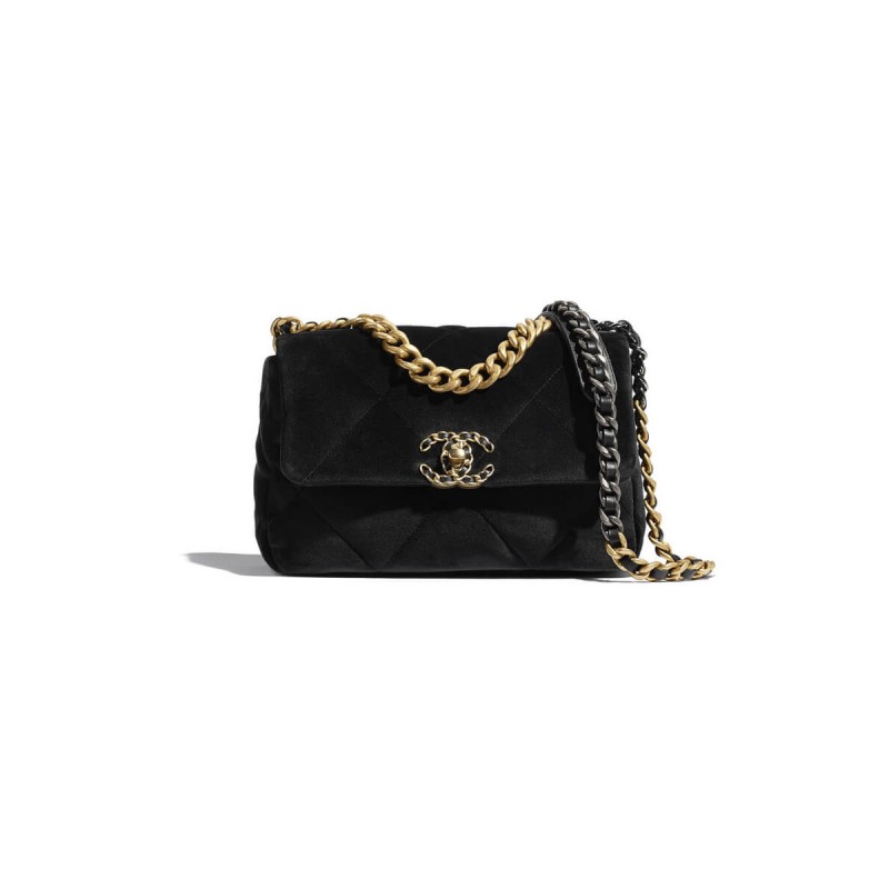 Chanel 19 Small Velvet Flap Bag AS1160