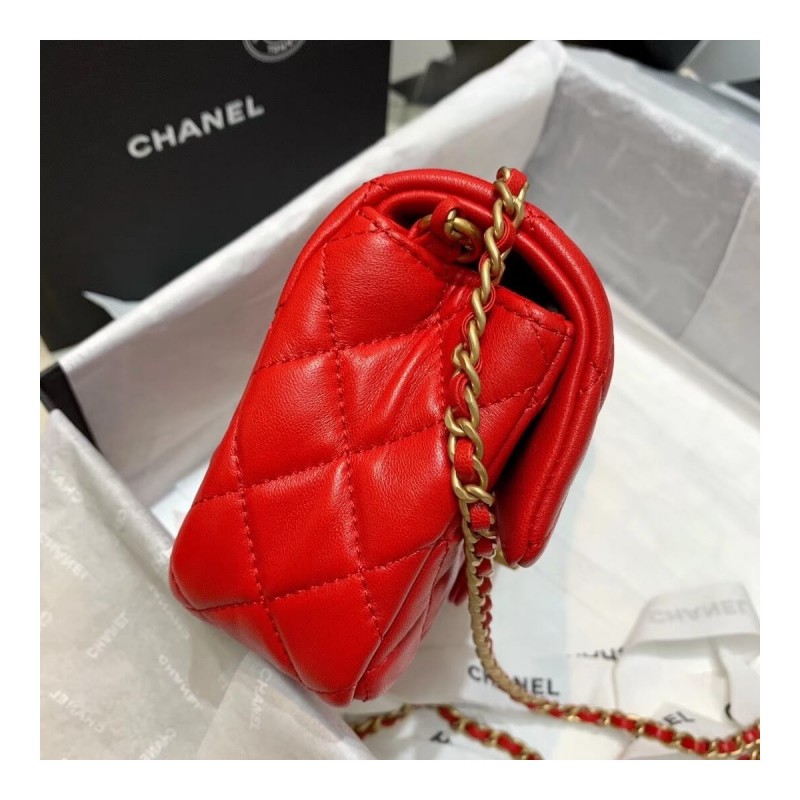 Chanel Lambskin  Flap Bag AS1787