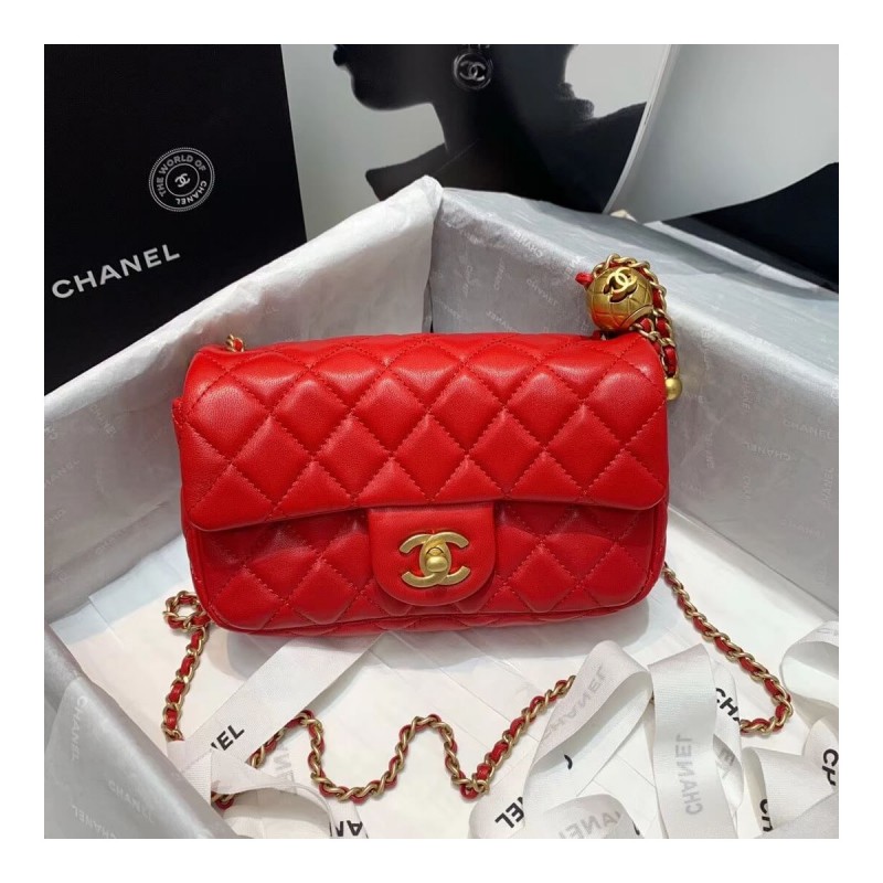 Chanel Lambskin  Flap Bag AS1787