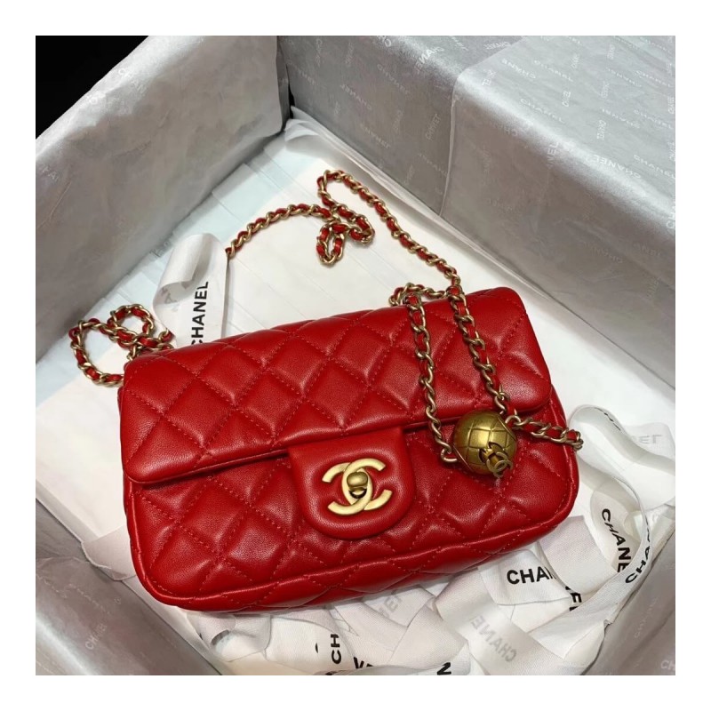 Chanel Lambskin  Flap Bag AS1787