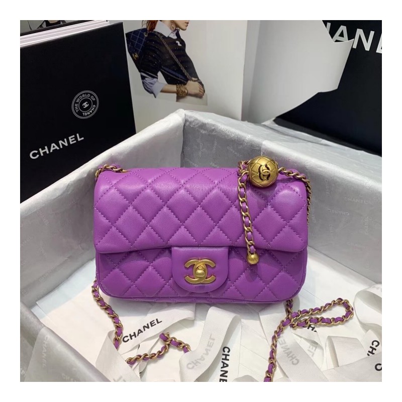 Chanel Lambskin  Flap Bag AS1787