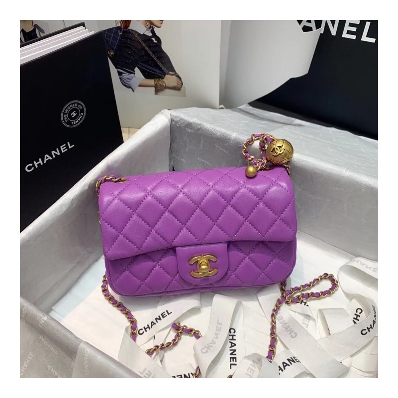 Chanel Lambskin  Flap Bag AS1787