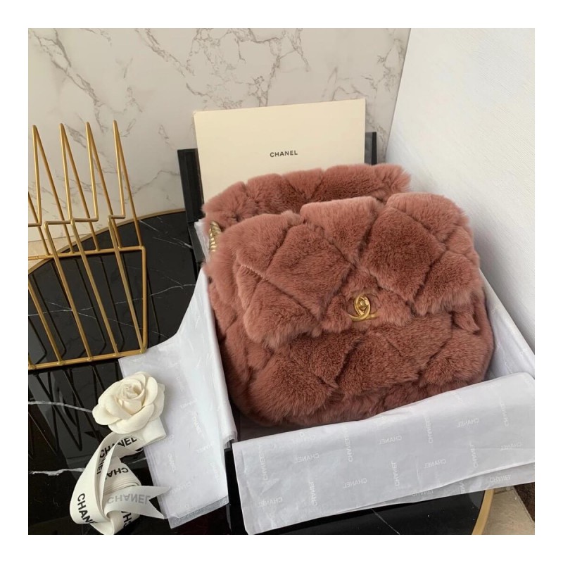 Chanel Shearling Lambskin Flap Bag AS2240