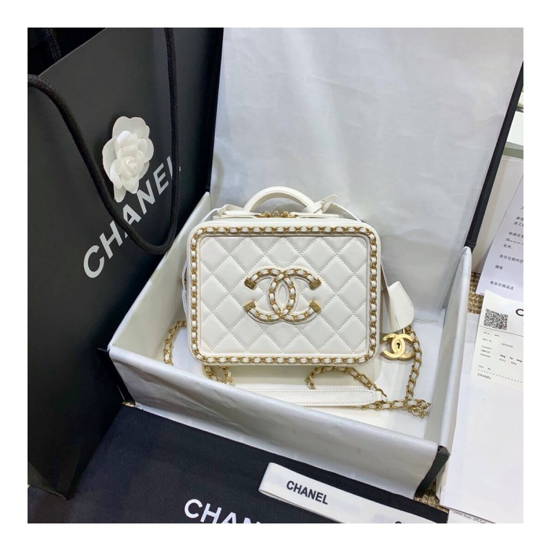 Chanel Chain Around CC Filigree Small Vanity Bag AS1785