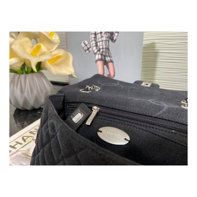 Chanel Denim Classic Flap Medium Bag AS2071