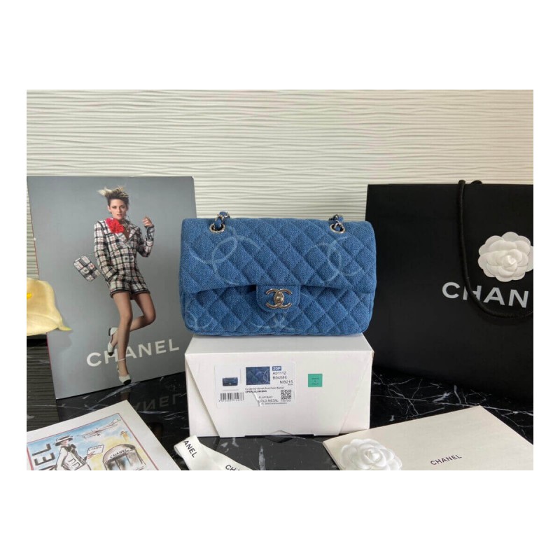 Chanel Denim Classic Flap Medium Bag AS2071