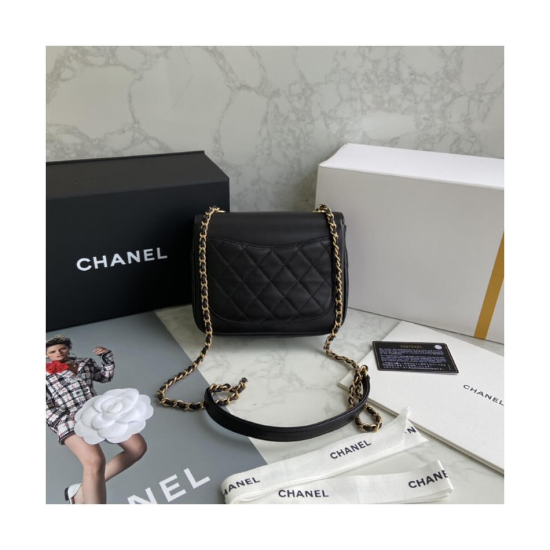 Chanel Studded CC Detail Flap Bag AS1181