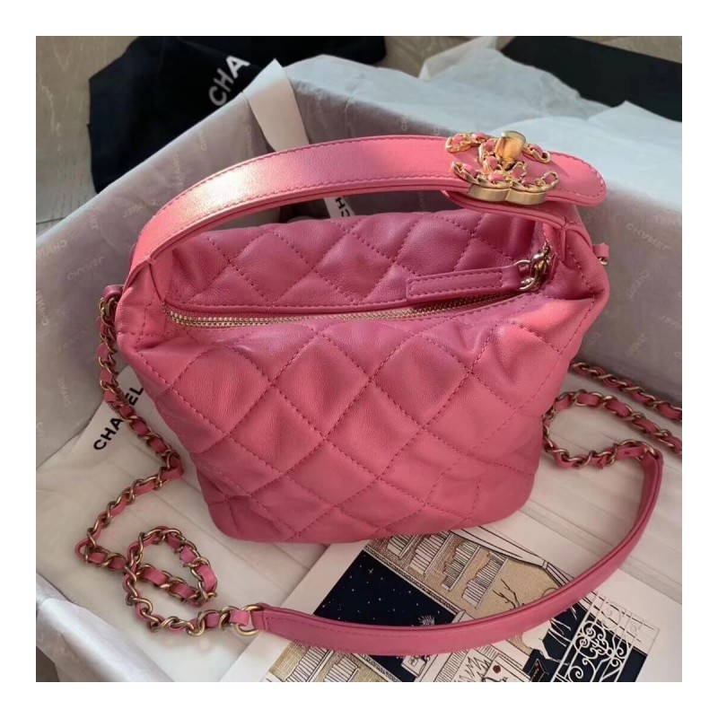 Chanel Small Lambskin Hobo Bag AS1745