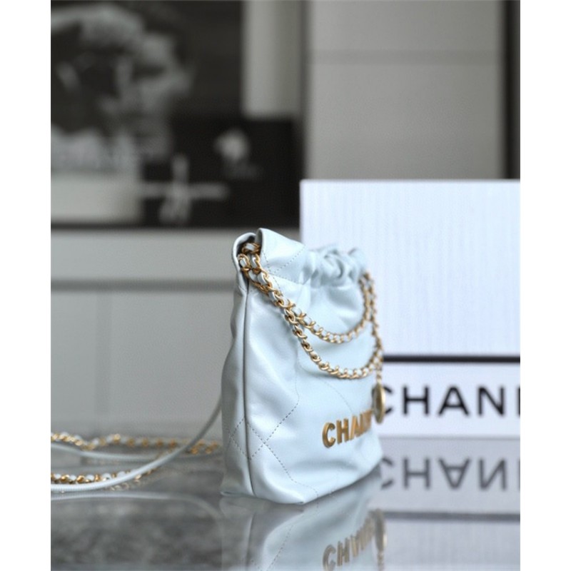 Chanel 22 mini Handbag AS3980 Haze blue