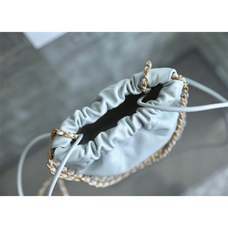 Chanel 22 mini Handbag AS3980 Haze blue