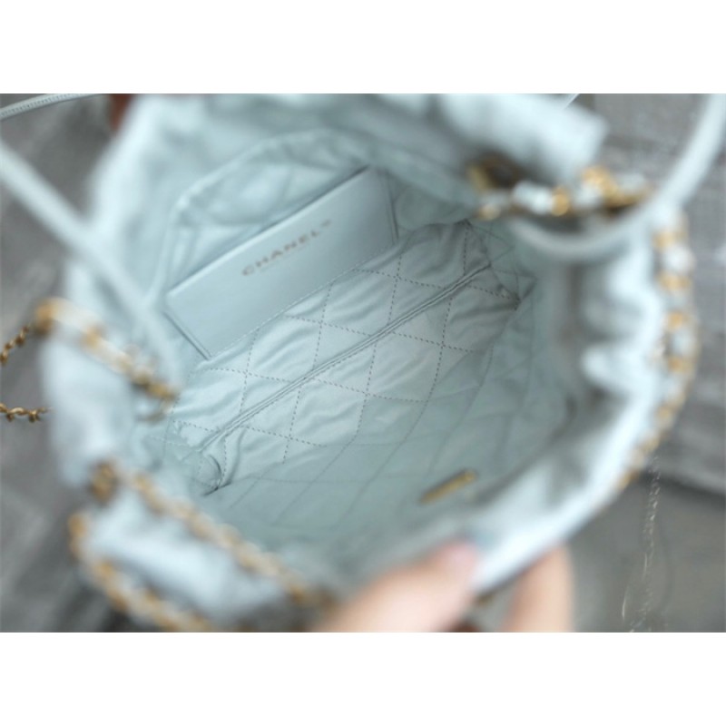 Chanel 22 mini Handbag AS3980 Haze blue