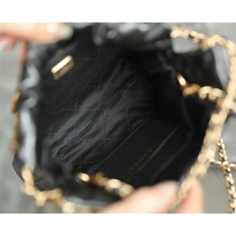 Chanel 22 mini Handbag AS3980Black