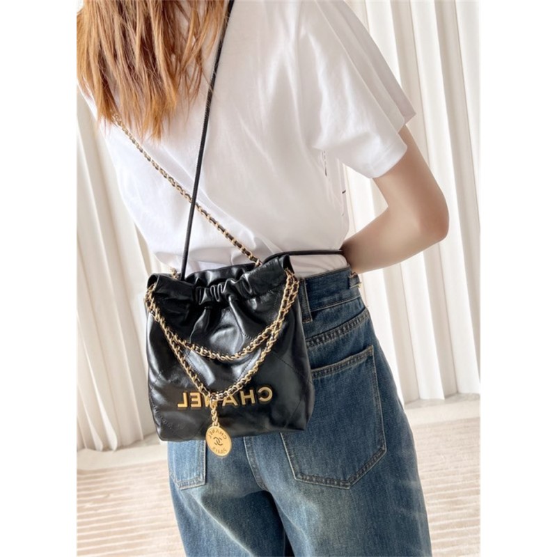Chanel 22 mini Handbag AS3980Black