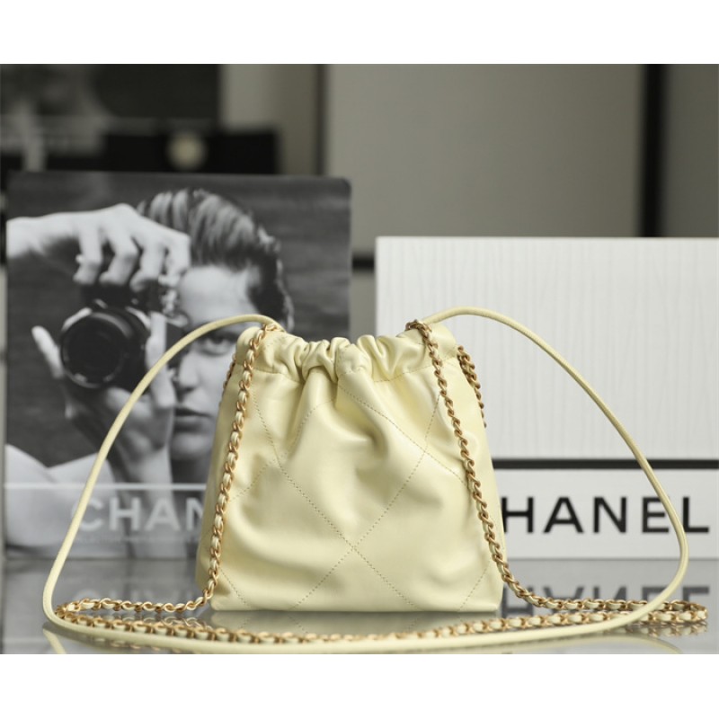 Chanel 22 mini Handbag AS3980 Yellow
