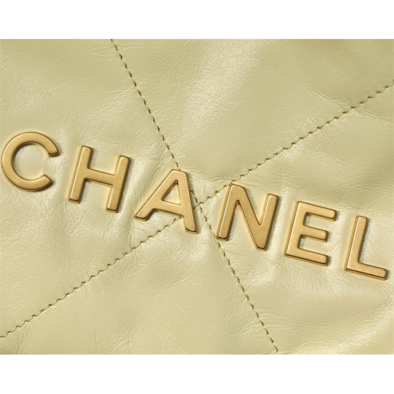 Chanel 22 mini Handbag AS3980 Yellow
