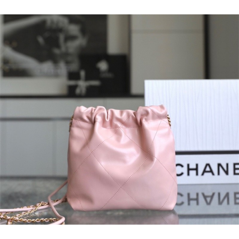 Chanel 22 mini Handbag AS3980 Pink