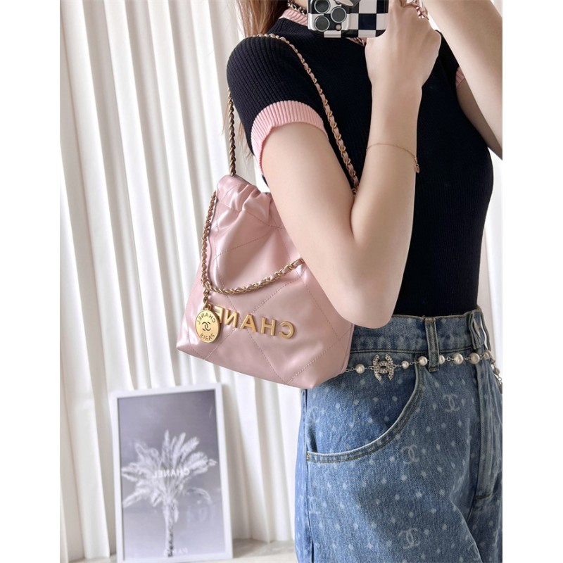 Chanel 22 mini Handbag AS3980 Pink
