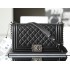 Chanel Boy chanel handbag Grained Calfskin A67086Black