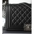Chanel Boy chanel handbag Grained Calfskin A67086Black