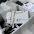 Chanel Caviar Calfskin Classic Flap Bag A01112White