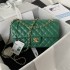 Chanel Lambskin Leather Classic Flap Bag  A01112Green