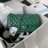 Chanel Lambskin Leather Classic Flap Bag  A01112Green