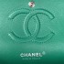Chanel Lambskin Leather Classic Flap Bag  A01112Green