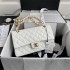 Chanel Caviar Calfskin Classic Flap Bag A01112White1