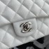Chanel Caviar Calfskin Classic Flap Bag A01112White1