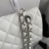 Chanel Caviar Calfskin Classic Flap Bag A01112White1