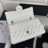 Chanel Caviar Calfskin Classic Flap Bag A01112White1