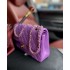 Chanel Lambskin Leather Classic Flap Bag A01112Purple