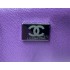 Chanel Lambskin Leather Classic Flap Bag A01112Purple