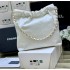 Chanel 22 Small Handbag AS3260White01