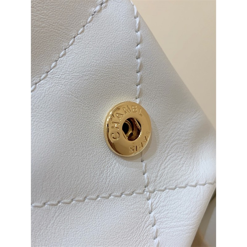 Chanel 22 Small Handbag AS3260White01