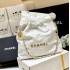 Chanel 22 Small Handbag AS3260White02