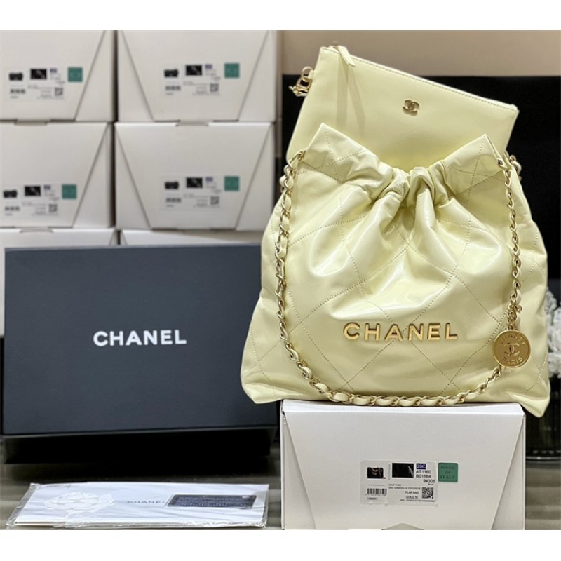Chanel 22 Small Handbag AS3260Yellow