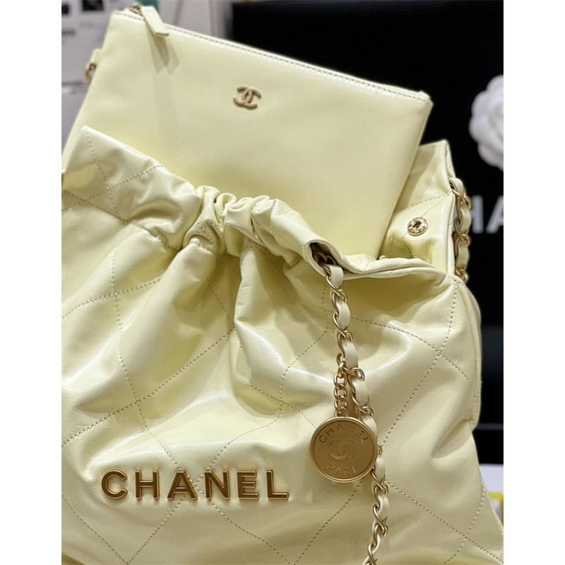 Chanel 22 Small Handbag AS3260Yellow