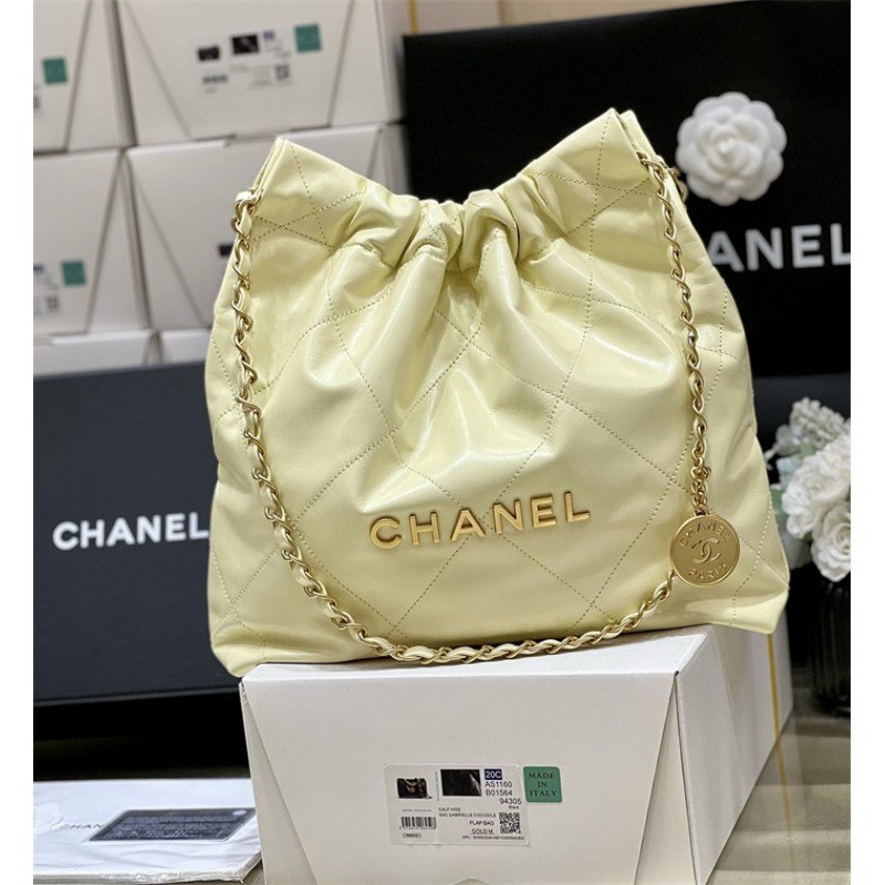 Chanel 22 Small Handbag AS3260Yellow