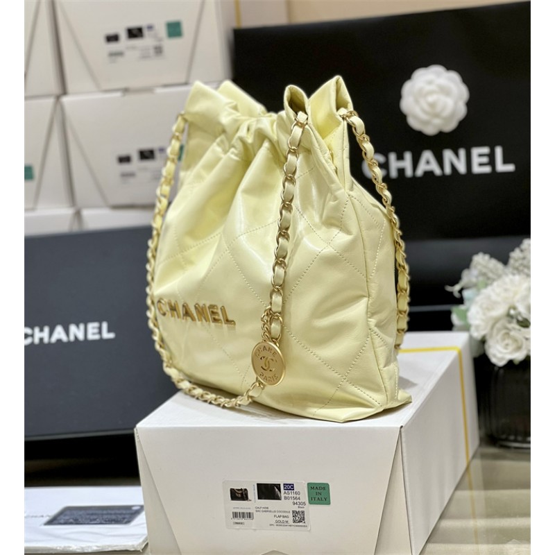 Chanel 22 Small Handbag AS3260Yellow