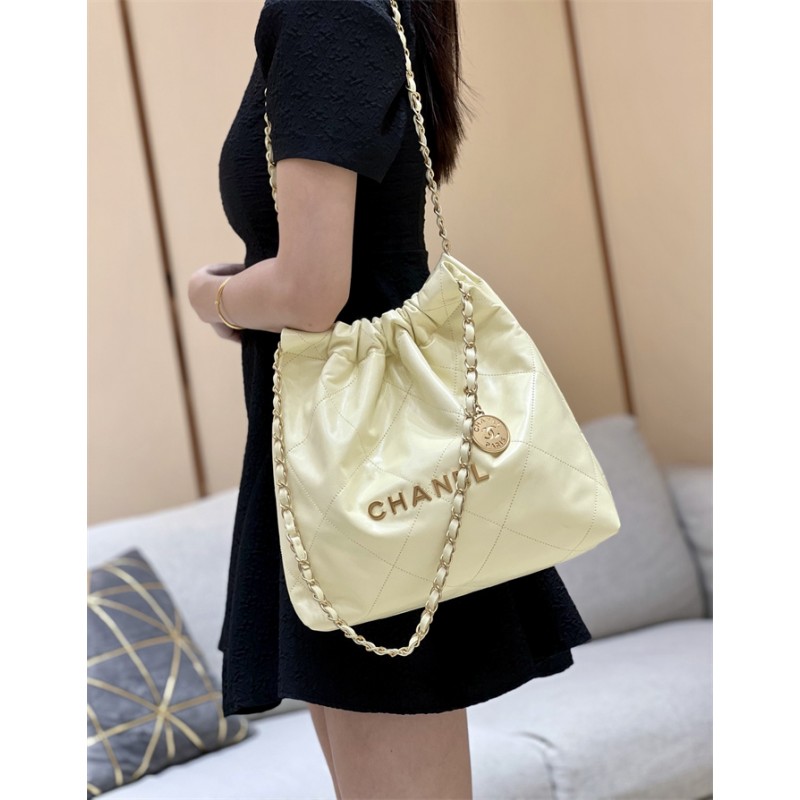 Chanel 22 Small Handbag AS3260Yellow