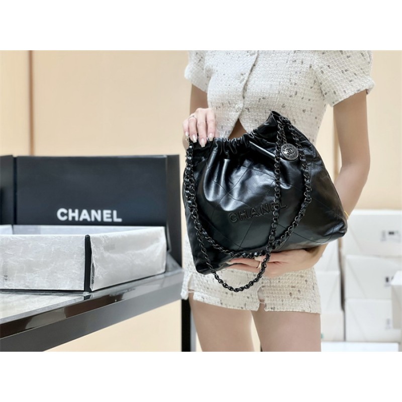 Chanel 22 Small Handbag AS3260Black03