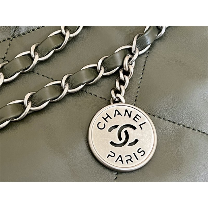 Chanel 22 Small Handbag AS3260Green