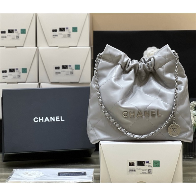Chanel 22 Small Handbag AS3260Grey