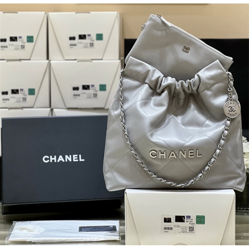 Chanel 22 Small Handbag AS3260Grey