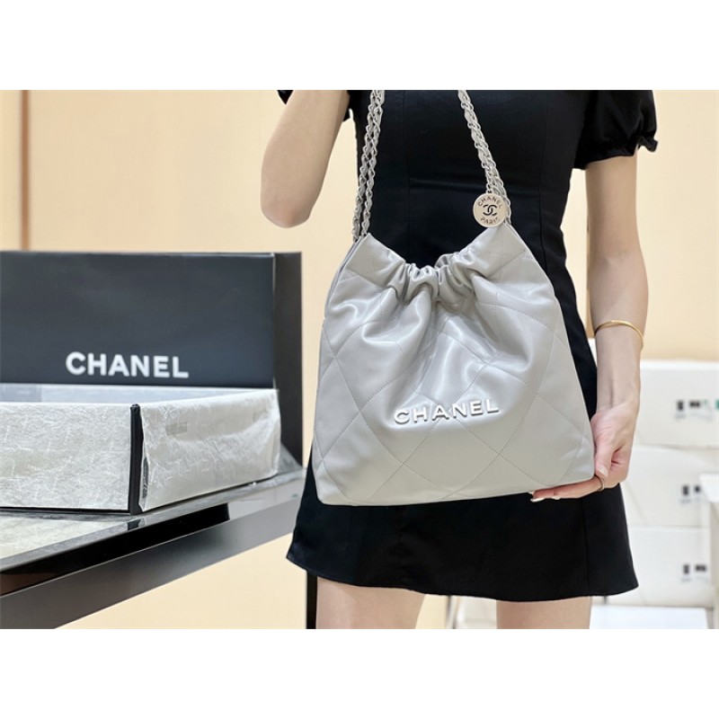 Chanel 22 Small Handbag AS3260Grey
